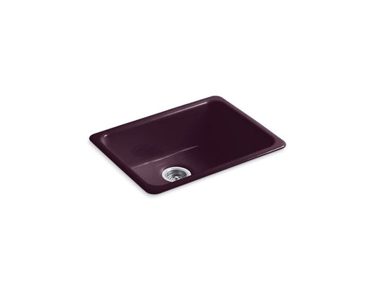 KOHLER K-6585-PLM Iron/Tones 24-1/4" x 18-3/4" x 8-1/4" Top-mount/undermount single-bowl kitchen sink