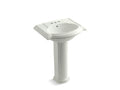 KOHLER K-2286-4-NY Devonshire 24" pedestal bathroom sink with 4" centerset faucet holes