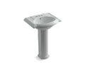 KOHLER K-2286-4-95 Devonshire 24" pedestal bathroom sink with 4" centerset faucet holes
