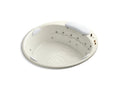 KOHLER K-1397-H2-96 RiverBath 75" x 75" drop-in whirlpool with chromatherapy and heater without jet trim