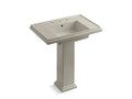 KOHLER K-2845-8-G9 Tresham 30" pedestal bathroom sink with 8" widespread faucet holes