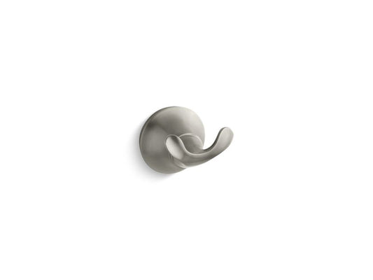 KOHLER K-11375-BN Forte Double Robe Hook In Vibrant Brushed Nickel