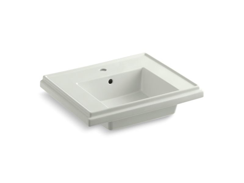 KOHLER K-2757-1-NY Tresham 24" pedestal bathroom sink basin with single faucet hole