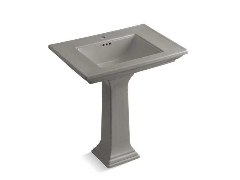 KOHLER K-2268-1-K4 Memoirs Stately 30" Pedestal bathroom sink with single faucet hole