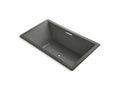 KOHLER K-1174-GHVB-58 Underscore 72" X 42" Drop-In Vibracoustic Bath With Heated Bubblemassage In Thunder Grey