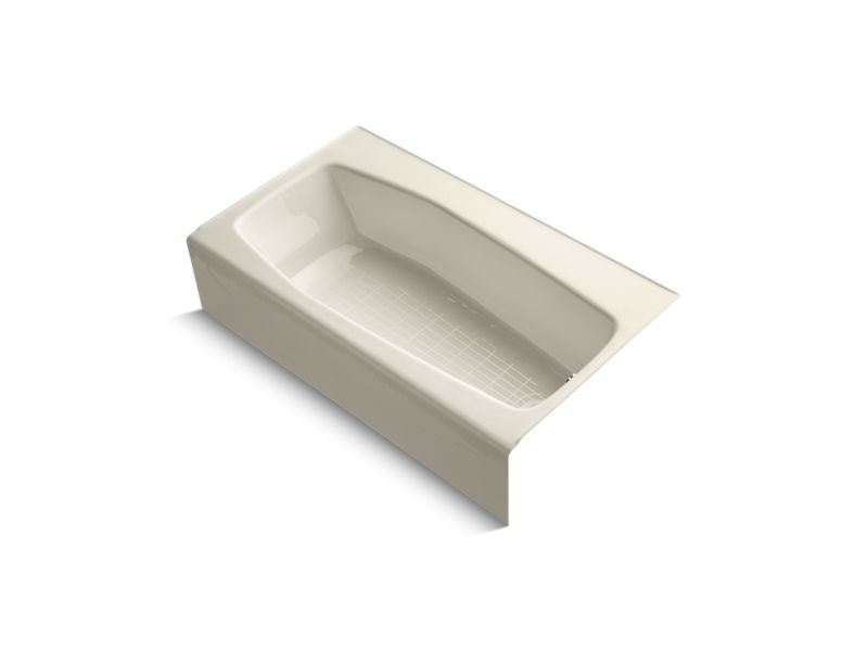 KOHLER K-714-47 Villager 60" x 34-1/4" alcove bath with right-hand drain