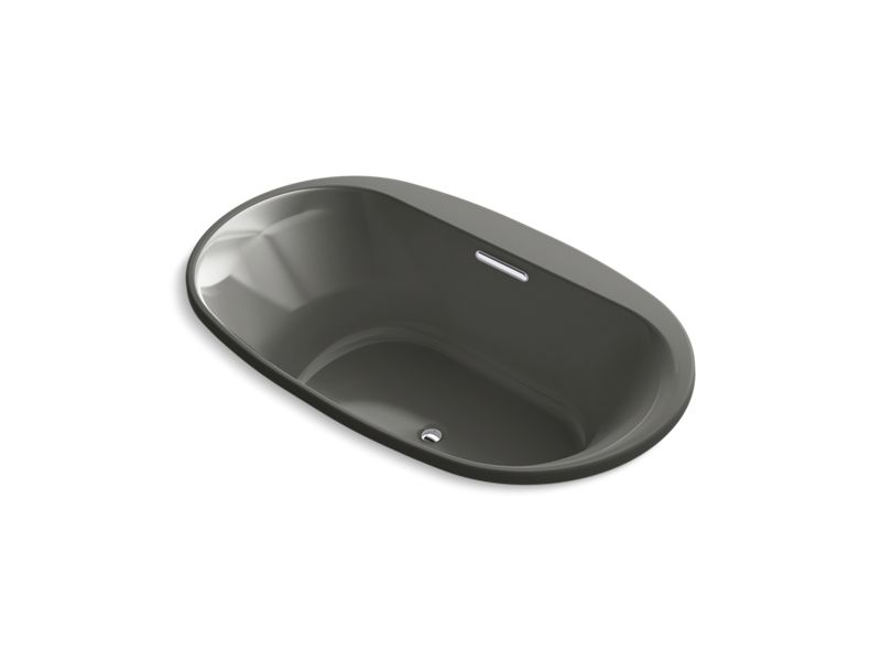 KOHLER K-5716-VBW-58 Underscore 65-1/2" X 35-3/4" Drop-In Vibracoustic Bath With Bask Heated Surface In Thunder Grey