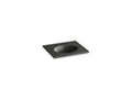 KOHLER K-2791-8-G88 Ceramic/Impressions 25" oval vanity-top bathroom sink with 8" widespread faucet holes