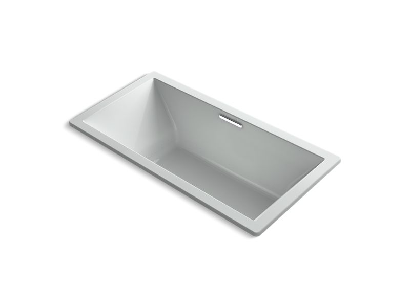 KOHLER K-1835-GHVB-95 Underscore 72" X 36" Drop-In Vibracoustic Bath With Heated Bubblemassage In Ice Grey