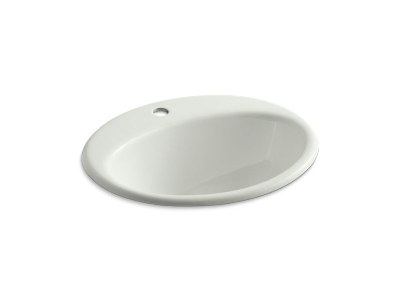 KOHLER K-2905-1-NY Farmington Drop-in bathroom sink with single faucet hole
