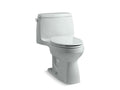 KOHLER K-3810-95 Santa Rosa Comfort Height One-piece compact elongated 1.28 gpf chair height toilet with Quiet-Close seat