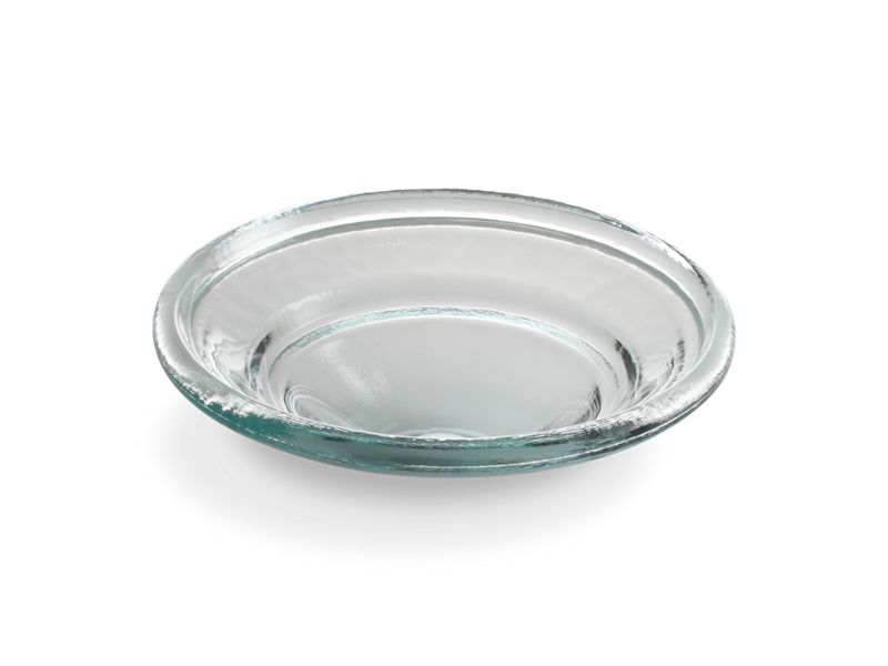 KOHLER K-2276-B11 Spun Glass 17-1/2" Round Drop-In Vessel Bathroom Sink, No Overflow In Ice