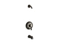 KOHLER K-TLS12007-4S-2BZ Fairfax Rite-Temp(R) bath and shower trim set with lever handle and slip-fit spout, less showerhead