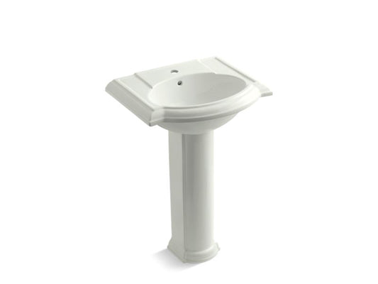 KOHLER K-2286-1-NY Devonshire 24" pedestal bathroom sink with single faucet hole