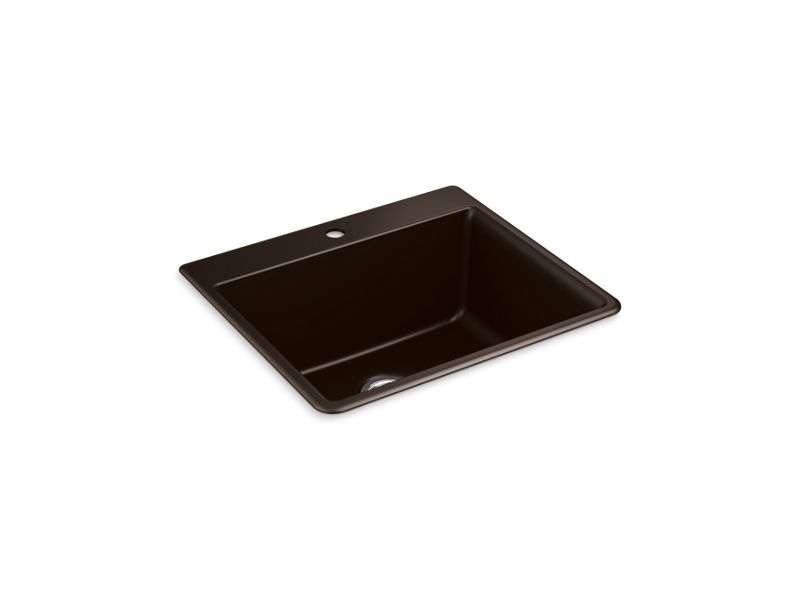 KOHLER K-28003-1-CM2 Kennon 25" x 22" x 10-5/8" Neoroc top-mount/undermount single-bowl kitchen sink