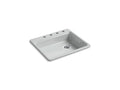 KOHLER K-5479-4-95 Riverby 25" Top-Mount Single-Bowl Kitchen Sink In Ice Grey