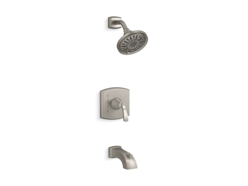 KOHLER K-R30999-4M-BN Vibrant Brushed Nickel Ridgeport Rite-Temp bath and shower trim set