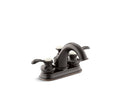 KOHLER K-12266-4-2BZ Fairfax Centerset bathroom sink faucet with lever handles