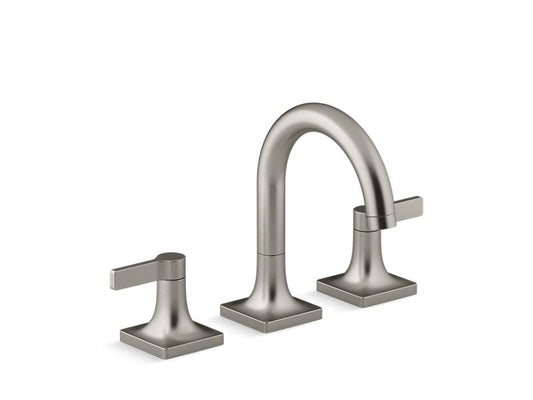 KOHLER K-R22798-4D-BN Vibrant Brushed Nickel Venza Widespread bathroom sink faucet with blade handles