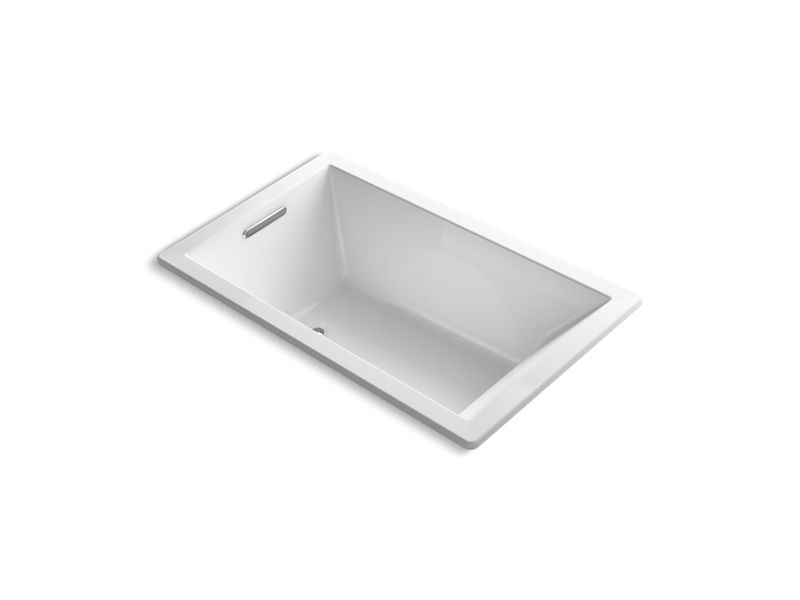 KOHLER K-1849-GHVB-0 Underscore 60" X 36" Drop-In Vibracoustic Bath With Heated Bubblemassage In White