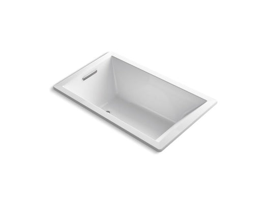 KOHLER K-1849-GHVB-0 Underscore 60" X 36" Drop-In Vibracoustic Bath With Heated Bubblemassage In White