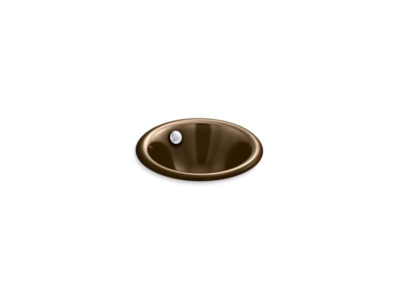 KOHLER K-20211-KA Iron Plains Round Drop-in/undermount bathroom sink