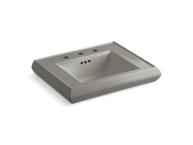 KOHLER K-2239-8-K4 Memoirs pedestal/console table bathroom sink basin with 8" widespread faucet holes