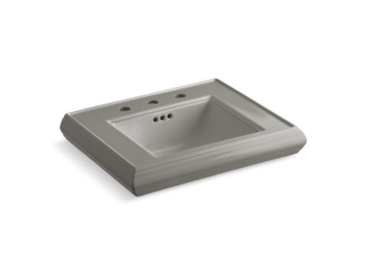 KOHLER K-2239-8-K4 Memoirs pedestal/console table bathroom sink basin with 8" widespread faucet holes