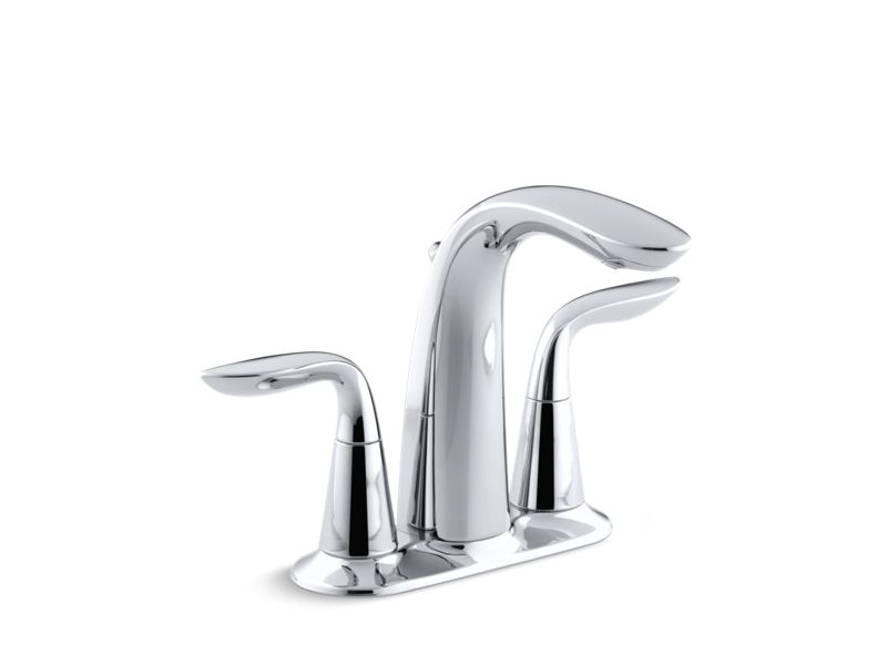 KOHLER K-5316-4-CP Refinia Centerset bathroom sink faucet