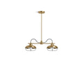 KOHLER K-23660-CH02-BGL Modern Farm 23" Linear Chandelier In Moderne Brushed Gold
