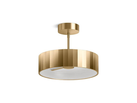 KOHLER K-22521-SFLED-BGL Simpalo 14" Led Semi-Flush In Moderne Brushed Gold