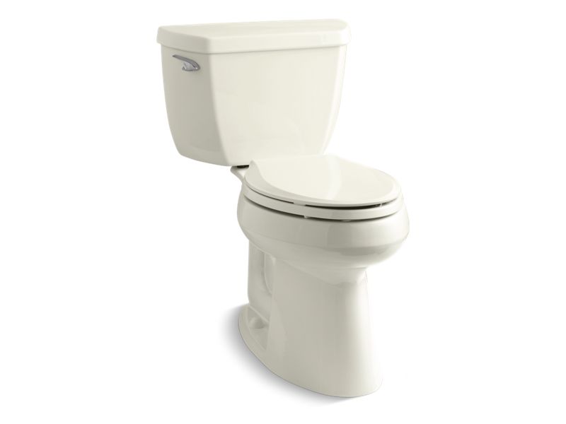 KOHLER K-3713-96 Highline Classic Two-Piece Elongated Toilet, 1.28 Gpf In Biscuit