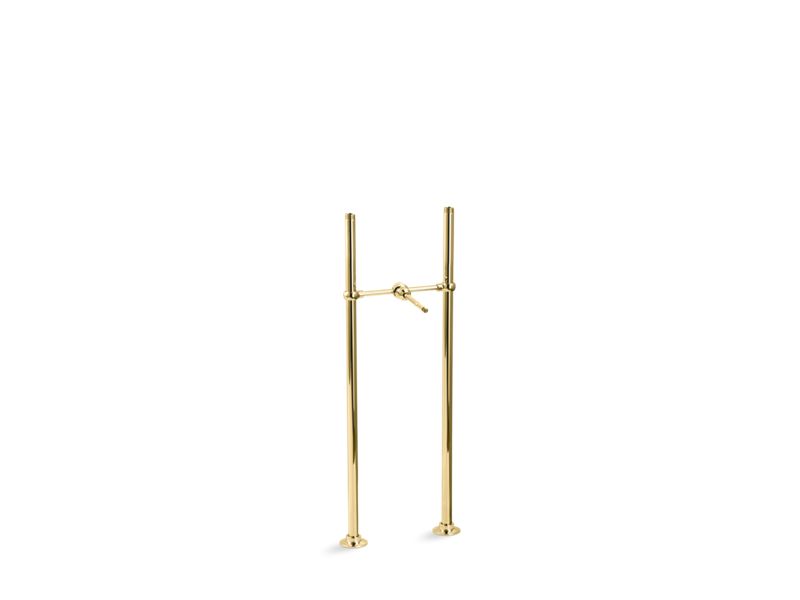 KOHLER Antique K-127-PB Vibrant Polished Brass Riser tubes and cross connection, 26" long