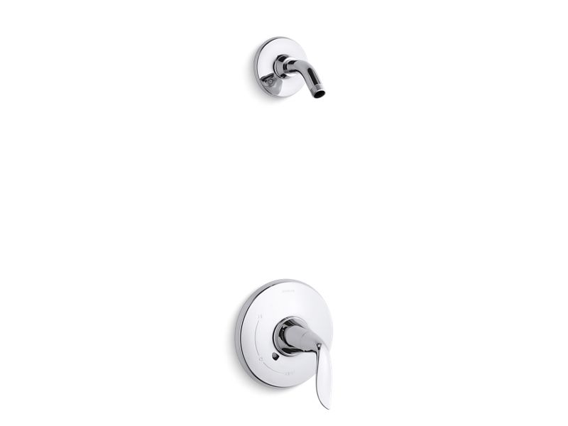 KOHLER K-TLS5320-4-CP Refinia Rite-Temp(R) shower valve trim with lever handle, less showerhead