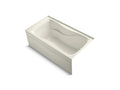 KOHLER K-1219-RA-96 Hourglass 32 60" x 32" alcove bath with integral apron, integral flange and right-hand drain