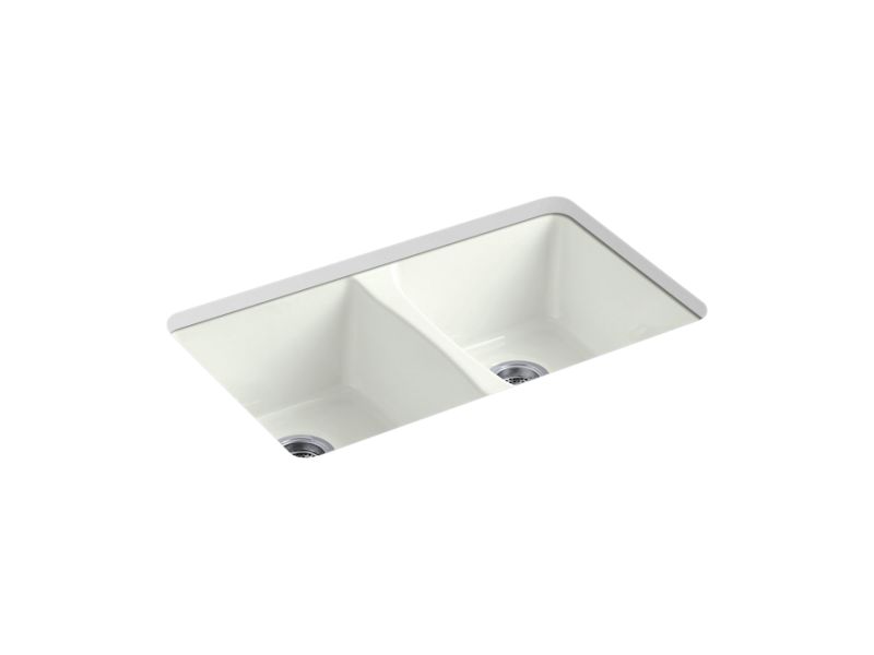 KOHLER K-5873-5U-NY Deerfield 33" x 22" x 9-5/8" Undermount double-equal kitchen sink