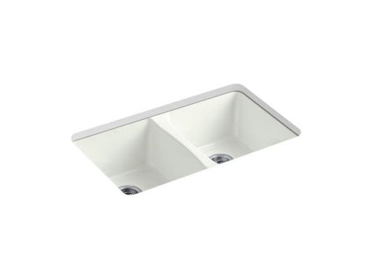 KOHLER K-5873-5U-NY Deerfield 33" x 22" x 9-5/8" Undermount double-equal kitchen sink