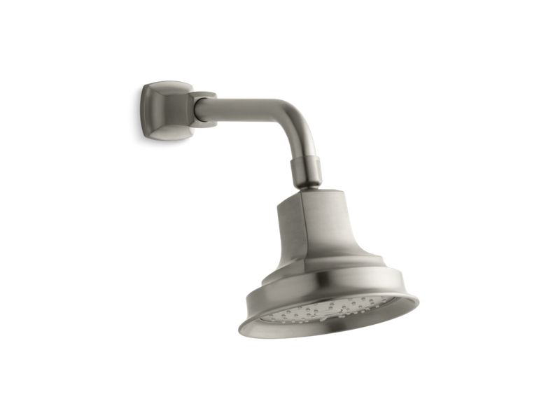 KOHLER K-45410-G-BN Vibrant Brushed Nickel Margaux 1.75 gpm single-function showerhead with Katalyst air-induction technology