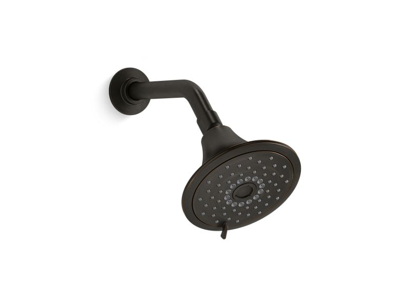 KOHLER K-22169-G-2BZ Forte Three-Function Showerhead, 1.75 Gpm In Oil-Rubbed Bronze