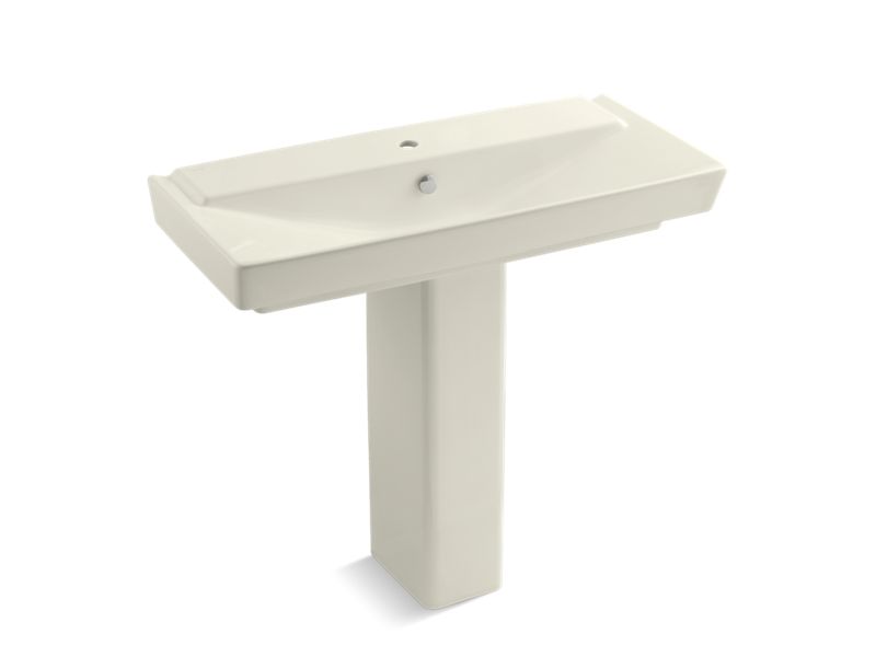 KOHLER K-5149-1-96 Rêve 39" pedestal bathroom sink with single faucet hole