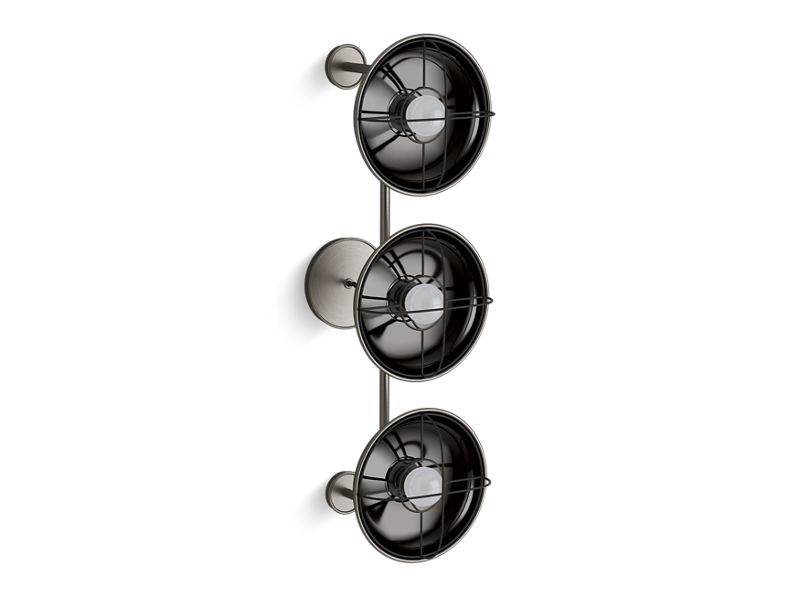 KOHLER K-23665-SC03-VNL Modern Farm Three-Light Sconce In Valiant Nickel