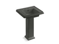 KOHLER K-2844-8-58 Tresham 24" pedestal bathroom sink with 8" widespread faucet holes