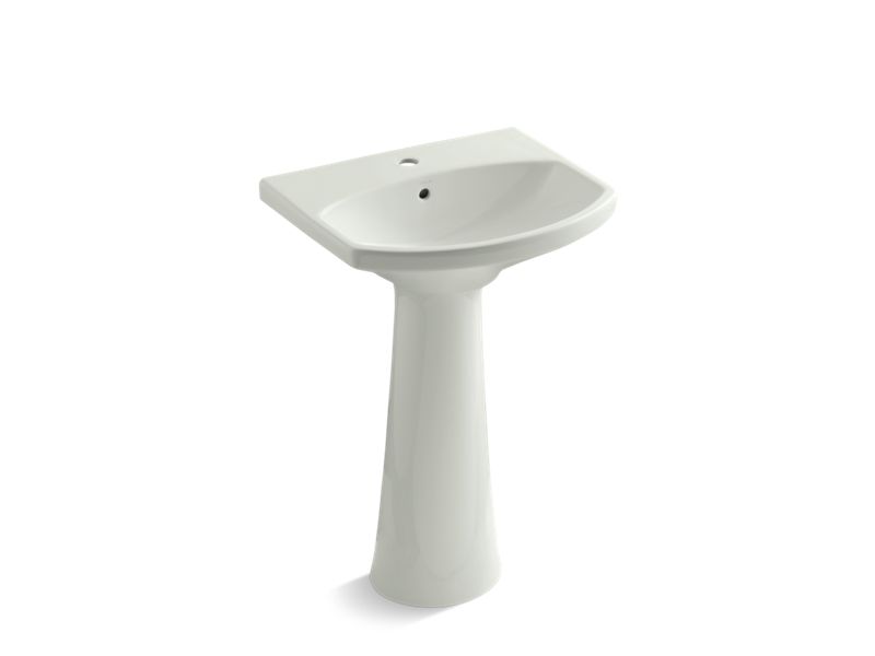 KOHLER K-2362-1-NY Cimarron Pedestal bathroom sink with single faucet hole