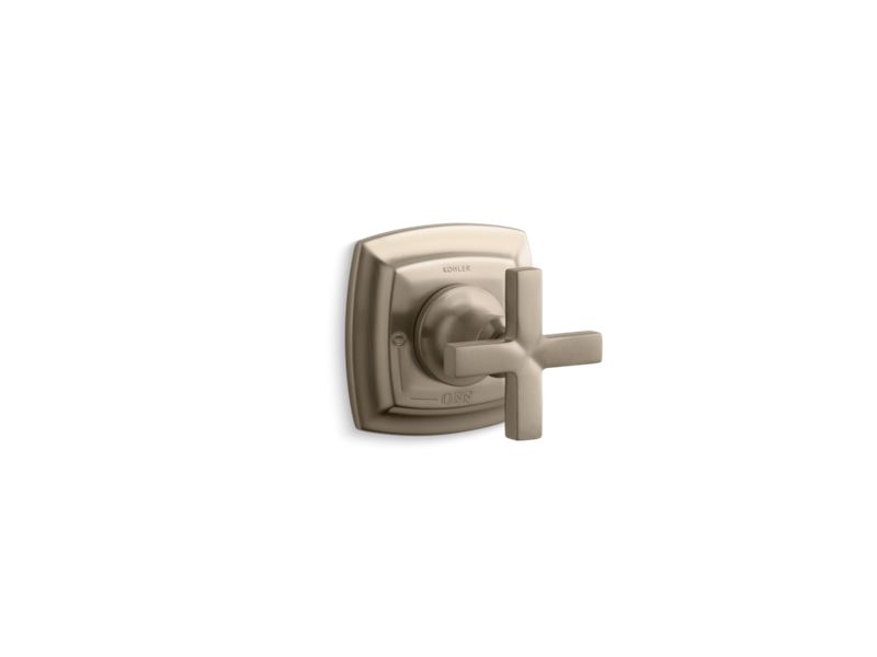 KOHLER K-T16241-3-BV Margaux Valve trim with cross handle for volume control valve, requires valve