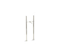 KOHLER Antique K-127-SN Vibrant Polished Nickel Riser tubes and cross connection, 26" long