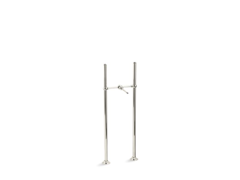 KOHLER Antique K-127-SN Vibrant Polished Nickel Riser tubes and cross connection, 26" long