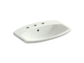 KOHLER K-2351-8-NY Cimarron Drop-in bathroom sink with 8" widespread faucet holes