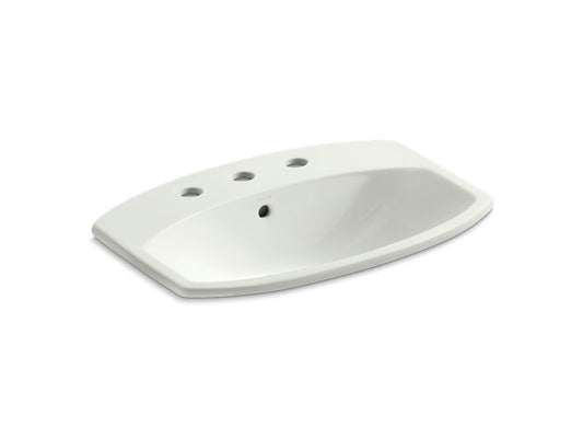 KOHLER K-2351-8-NY Cimarron Drop-in bathroom sink with 8" widespread faucet holes