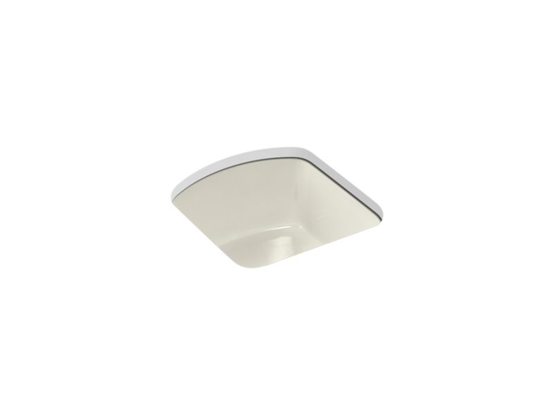 KOHLER K-5848-96 Napa 18-3/4" x 18-11/16" x 9-5/8" Undermount bar sink with no faucet holes