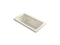 KOHLER Archer K-1947-XHGH-47 Almond 60" x 30" drop-in Heated BubbleMassage air bath with whirlpool